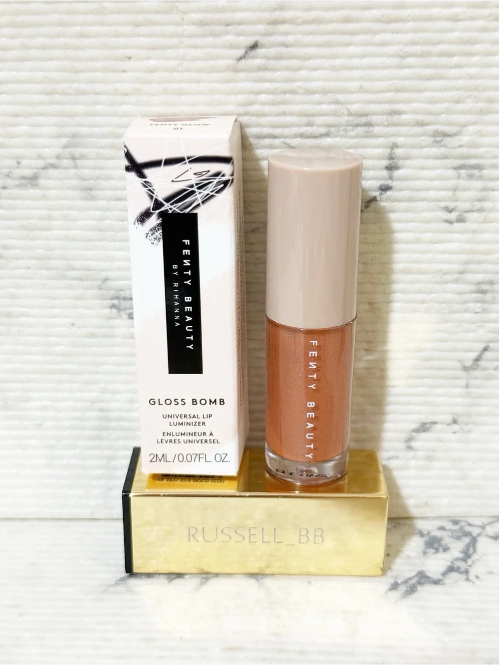 Fenty Beauty Gloss Bomb Lip Luminizer in Fenty Glow Shimmering Rose Nude